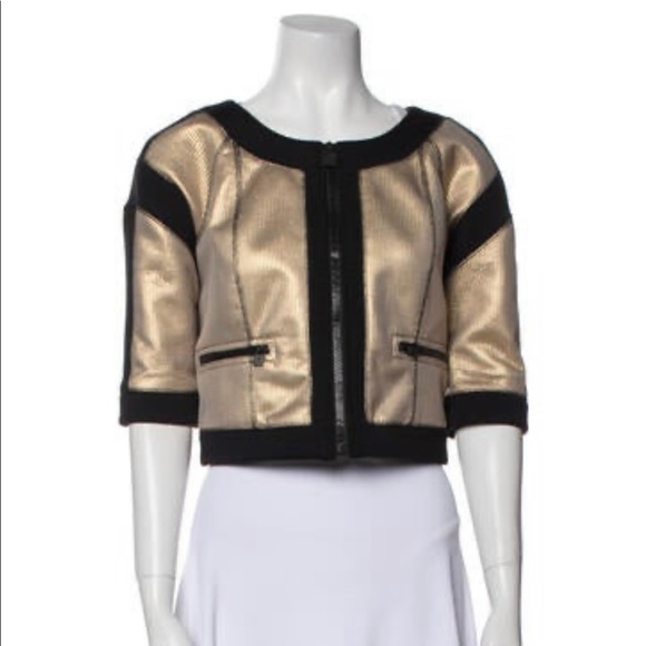 ✨Chanel vintage, evening jacket, gold/black, size US 8 ✨ - Picture 3 of 10